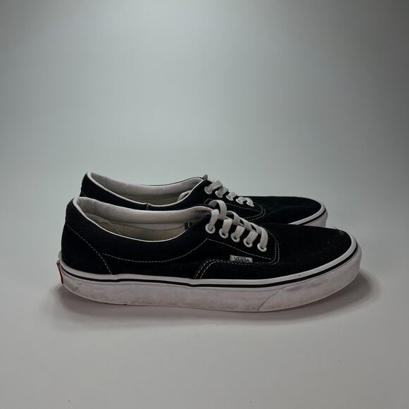 Vans Old School Low Black Canvas Men Size 9.5 Lace up...
